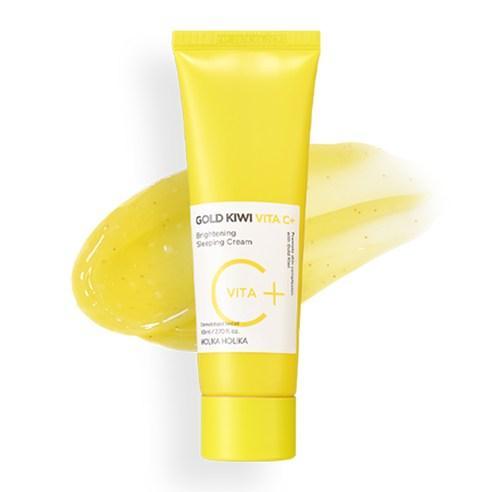 [HolikaHolika] Gold Kiwi Vita C+ Brightening Sleeping Cream 80ml