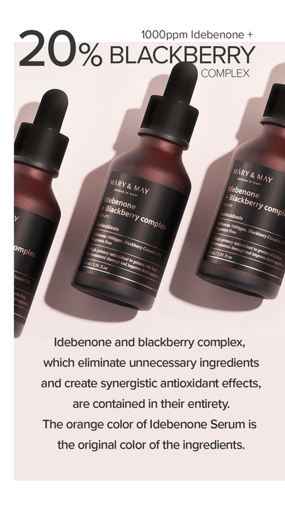 [MARY&MAY] Idebenone + Blackberry Complex Serum - 30ml