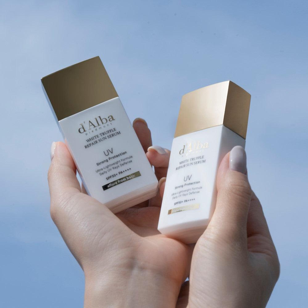 [d'Alba] White Truffle Repair Sun Serum SPF50+, PA++++ 35ml - Yulbu